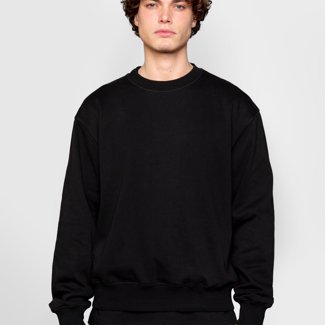 Sweat noir gueules noires coton epais vetement premium