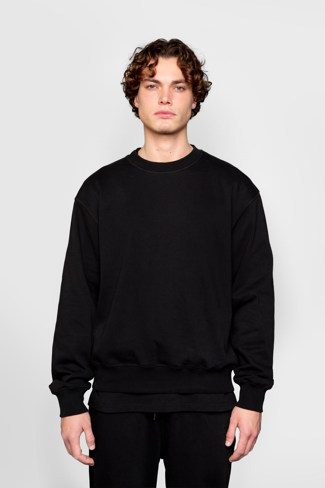 Sweat noir gueules noires coton epais vetement premium