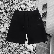 Short noir coton 450g/m² Gueules Noires vue face