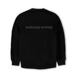 sweat noir gueules noires stylé minimaliste vetement contemporain 