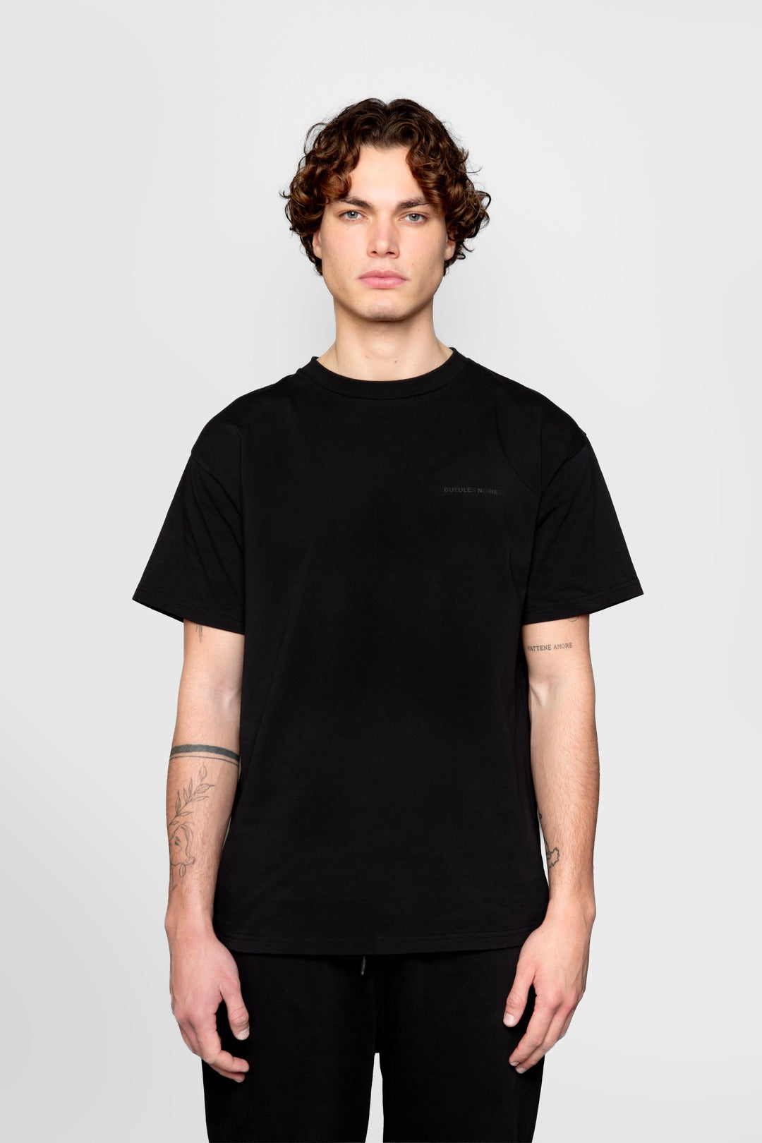 tshirt noir gueules noires coton premium vetement streetwear