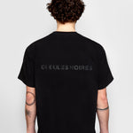 tshirt noir minimaliste gueules noires coupe moderne
